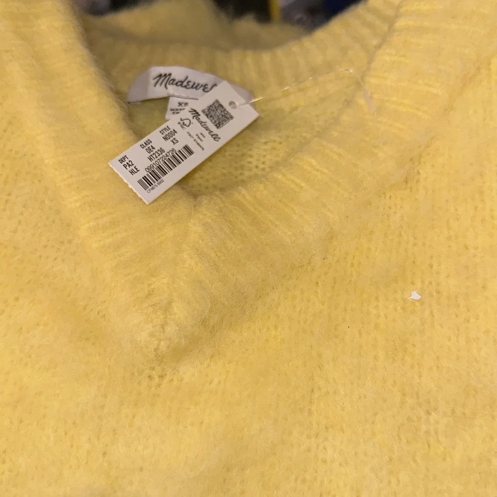 Brushed V-Neck Sweater Heather‎ lemon - Picture 7 of 8